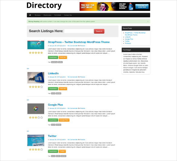 Directory-Bootstrap-Website-Template